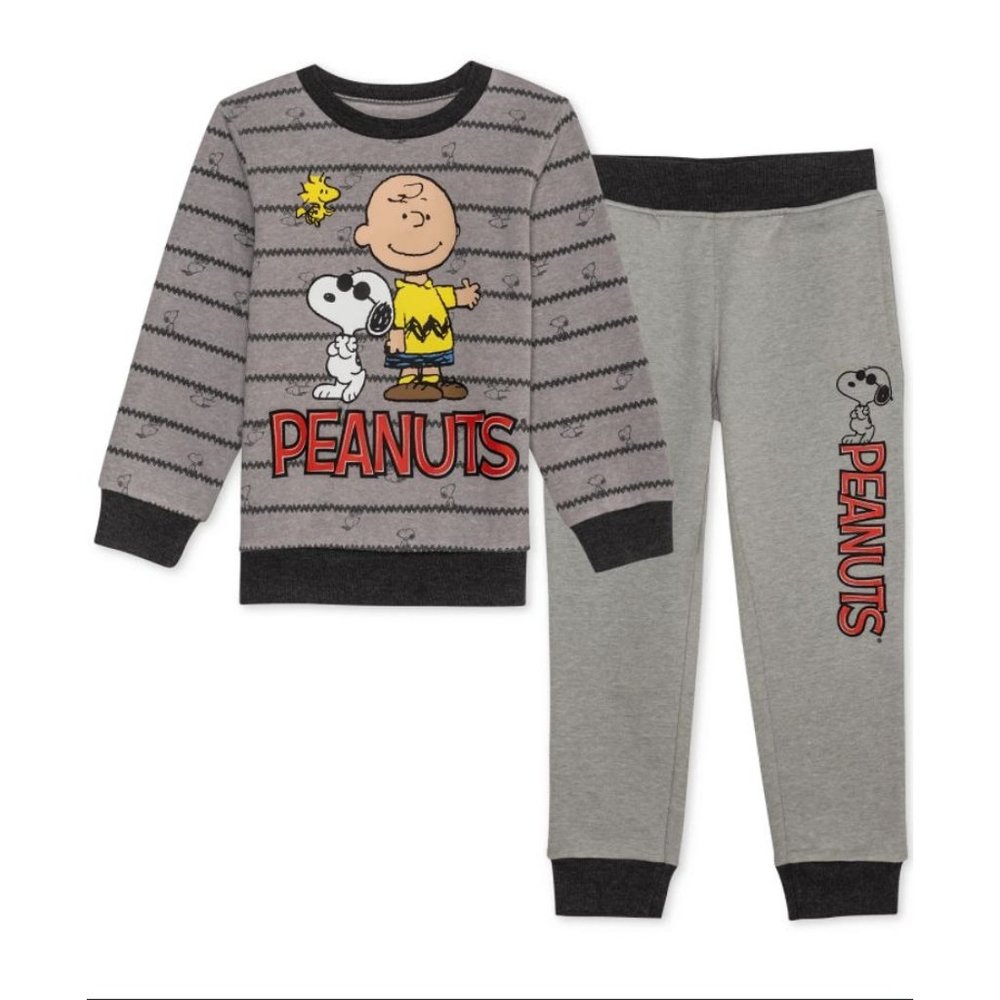#60 Peanuts Boys 2-Pc. Sweatshirt & Joggers Set - Picture 1 of 4